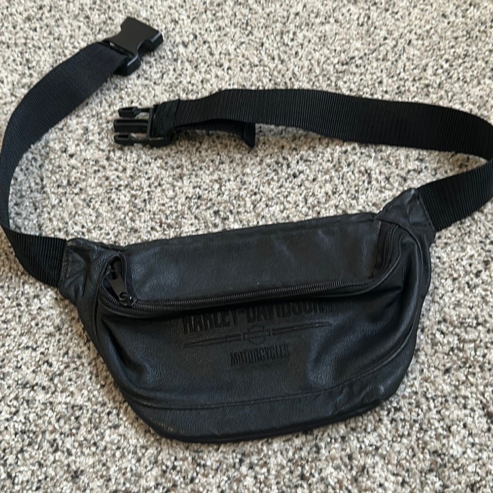 Vintage Leather Harley Davidson Fanny Pack
